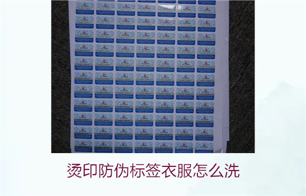 燙印防偽標(biāo)簽衣服怎么洗？保護(hù)燙印防偽標(biāo)簽的正確清洗方法(圖2)